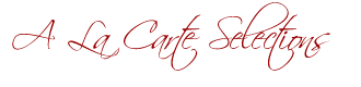 Al a Carte Menu