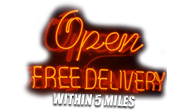 Free Delivery - within 5 Miles